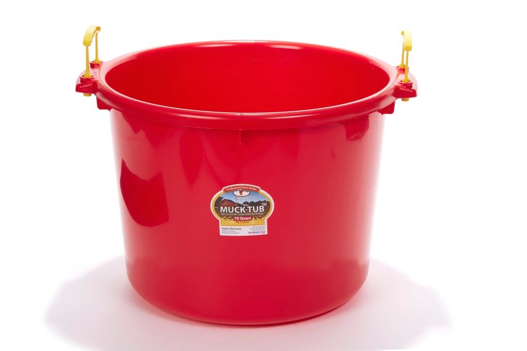 Duraflex Muck Tub Red 70 Qt