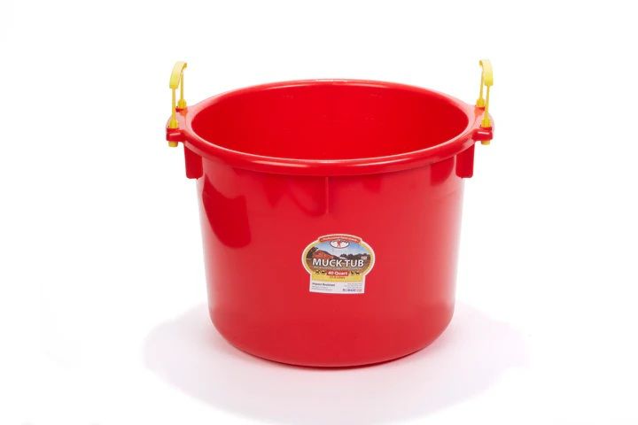 Duraflex Muck Tub Red 40 Qt.