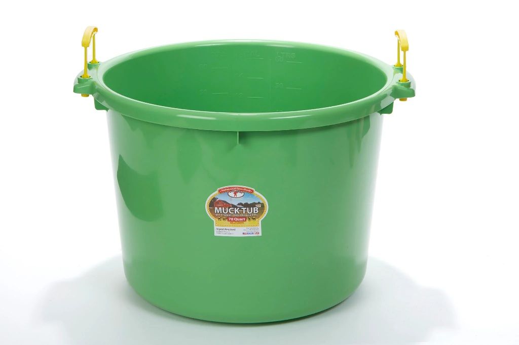 Duraflex Muck Tub Lime Green 70 Qt