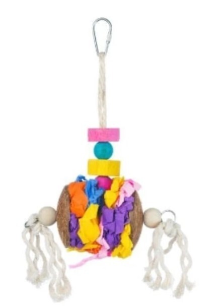 Accordion Crinkle Bird Toy