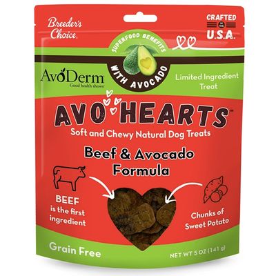 Avo Hearts Beef &amp; Avocado Treats, 5 oz.