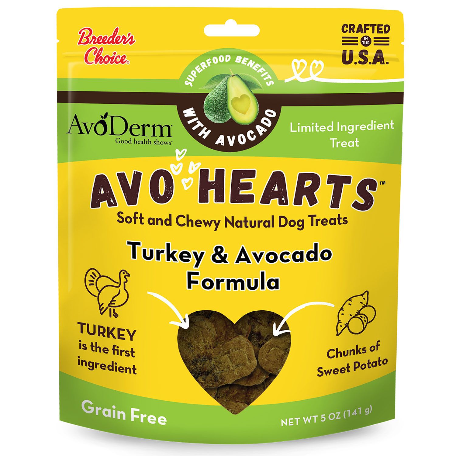Avo Hearts Turkey &amp; Avocado Treats, 5 oz.