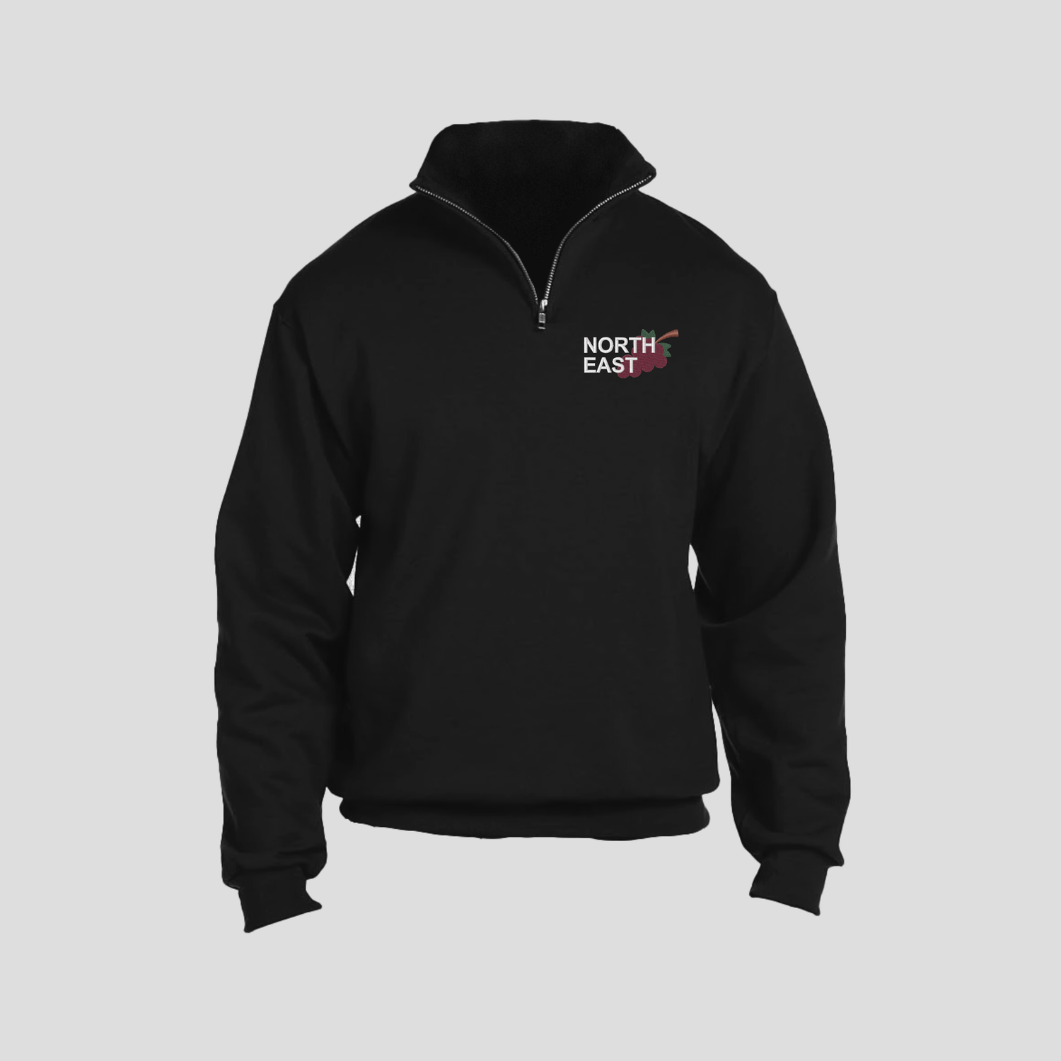 NE Grapes 1/4 Zip Embroidered