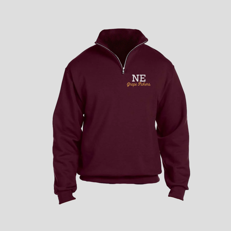 NE Grape Pickers 1/4 Zip Embroidered