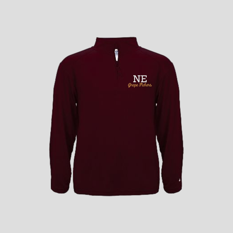 NE Grape Pickers Light Weight 1/4 Zip Embroidered