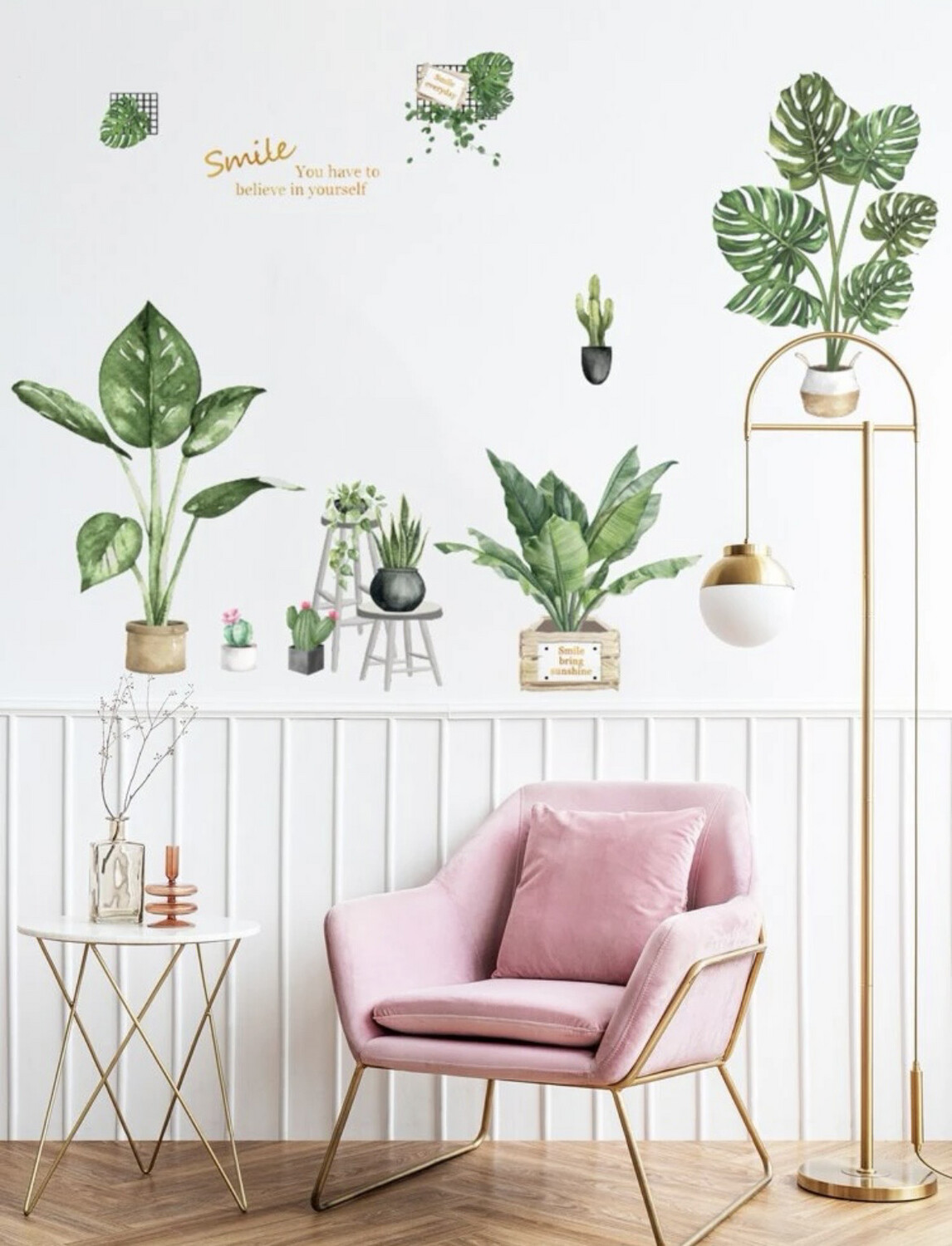 Potted Plants PVC Wall Decal