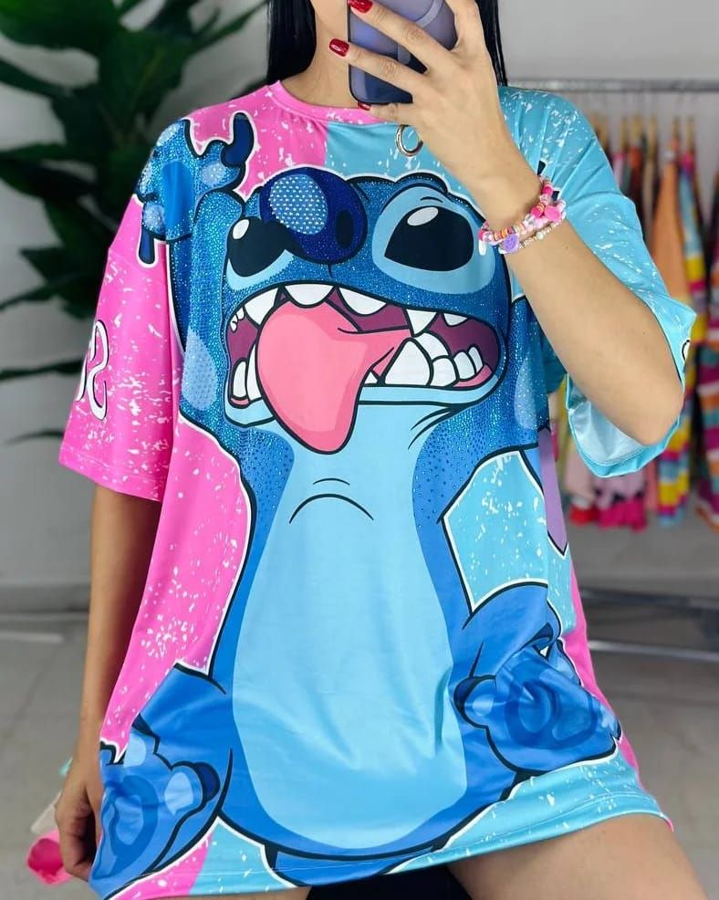 Camiseta Oversized de Stich