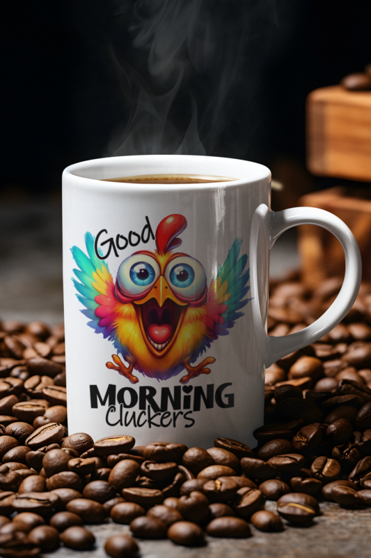 Good Morning Cluckers 11oz Coffee or Tea Mug