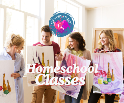 TUESDAYS AND THURSDAYS Drawing &amp; Painting: Homeschoolers &amp; After School. TWO AGE GROUPS OFFERED. TERM 1: August 14 - October 2 or TERM 2: Oct. 16 - Dec. 11 Price Per Session $30 and $35 (see details)