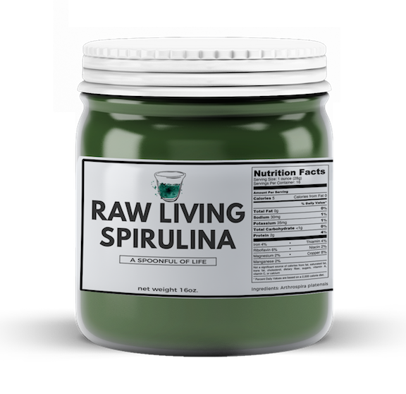 Raw Living Spirulina Gourmet Supreme  | 8 Jars | Free Shipping