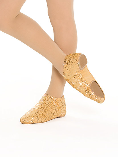 gold jazz shoes