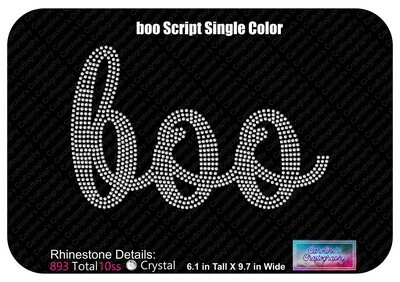 boo Script Single Color