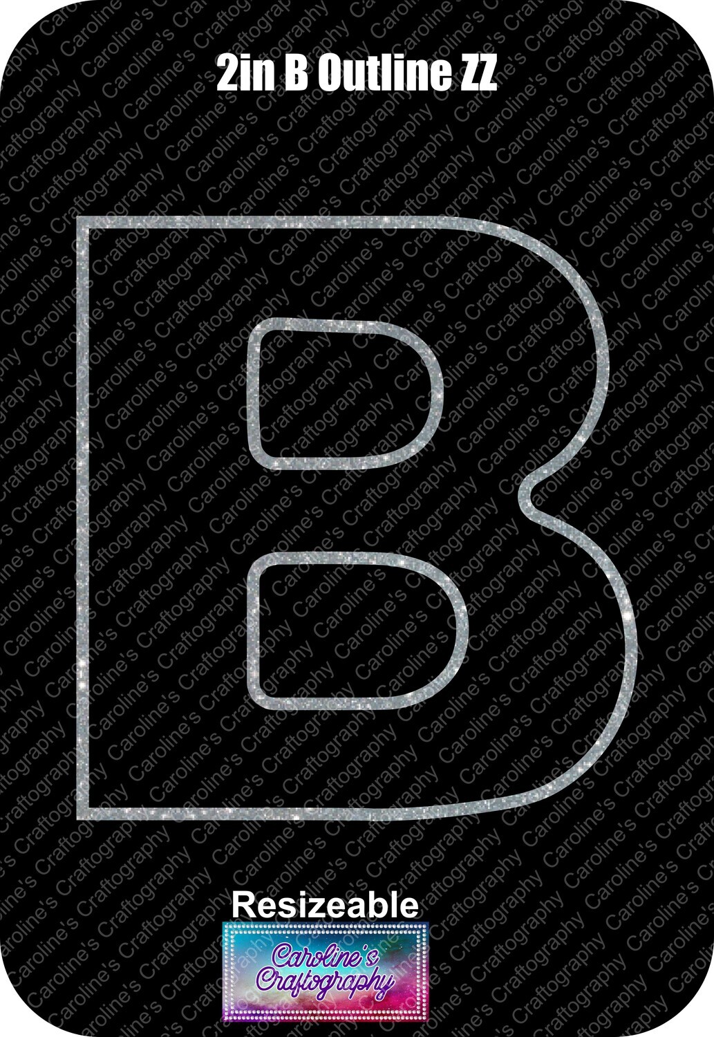 Letter B 2in Acrylic Download