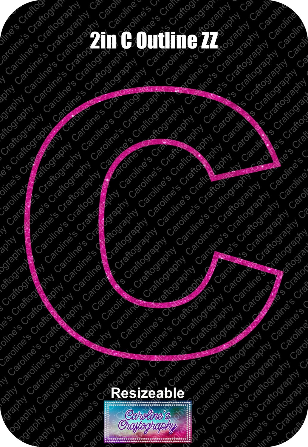 Letter C 2in Acrylic Download