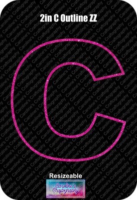 Letter C 2in Acrylic Download