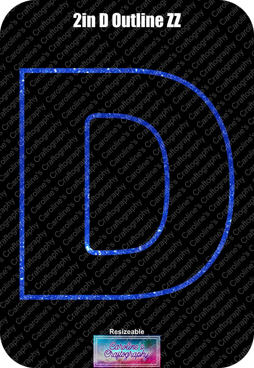 Letter D 2in Acrylic Download