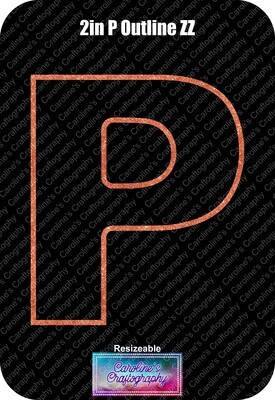 Letter P 2in Acrylic Download