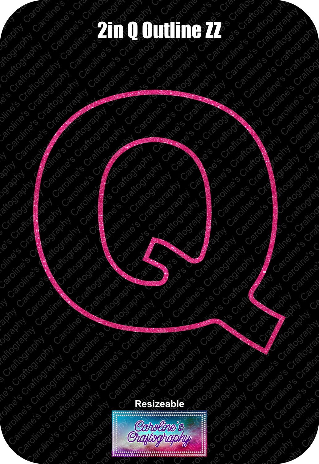 Letter Q 2in Acrylic Download