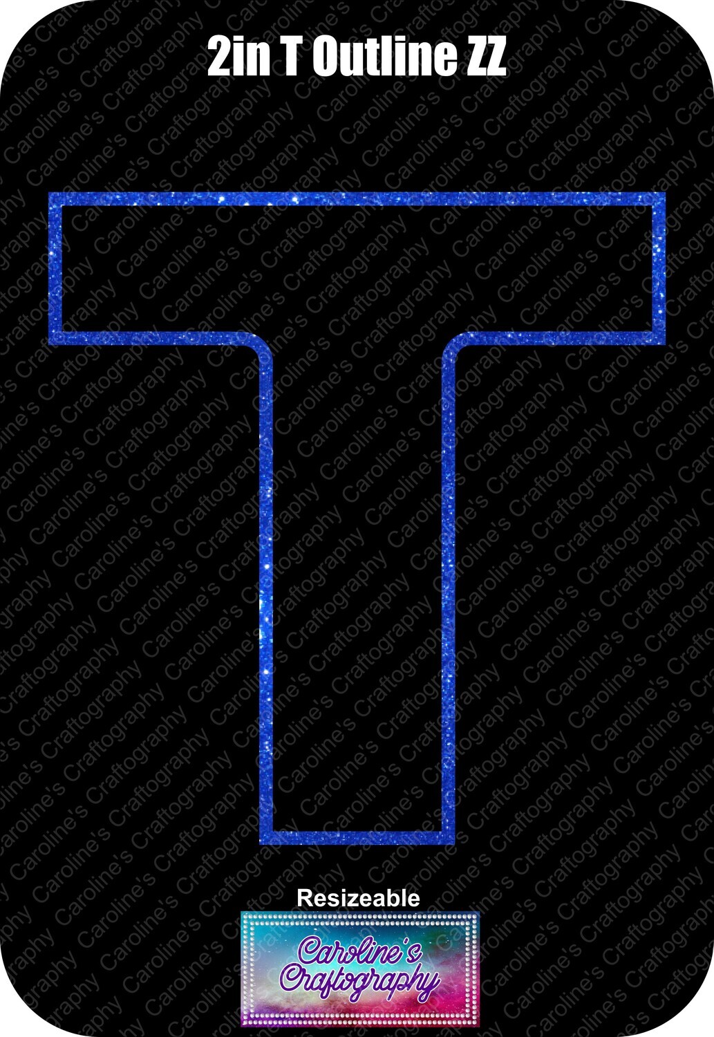 Letter T 2in Acrylic Download