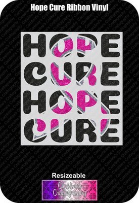 Hope Cure Ribbon Vinyl