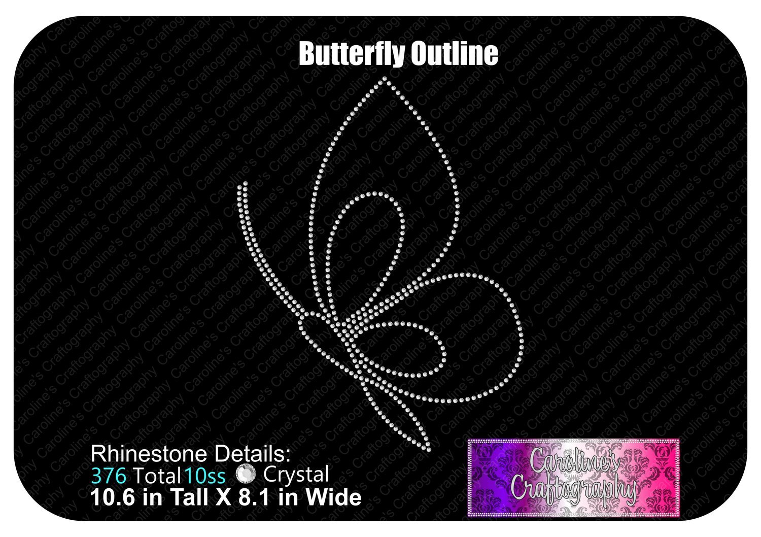 Butterfly Outline Stone