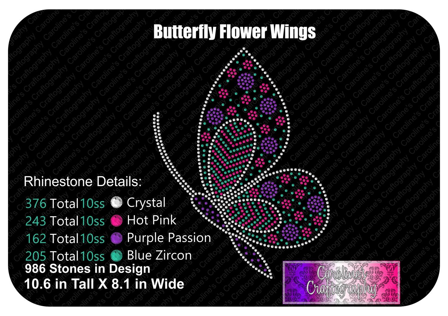 Butterfly Flower Wing Stone