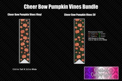 Pumpkin Vines Bundle 3in Cheer Bow