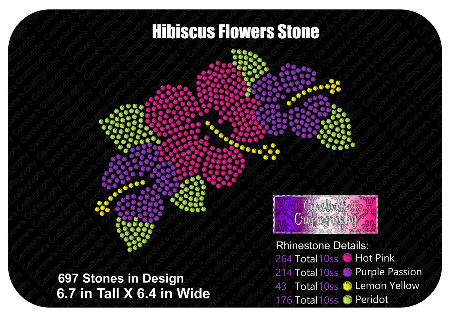 Hibiscus Flowers Stone