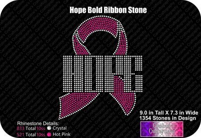 Hope Ribbon Bold Stone