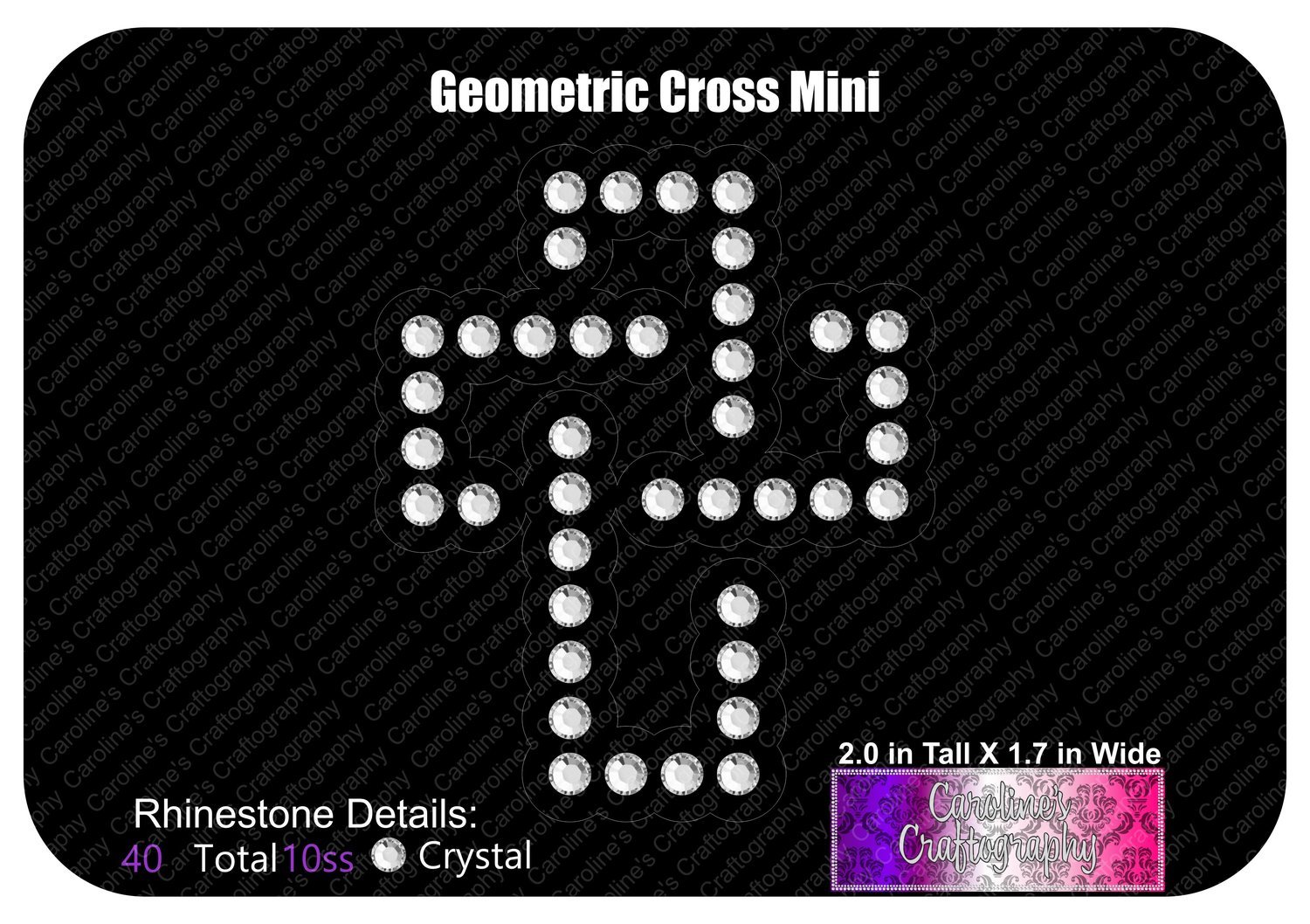 Geometric Cross Mini Decal