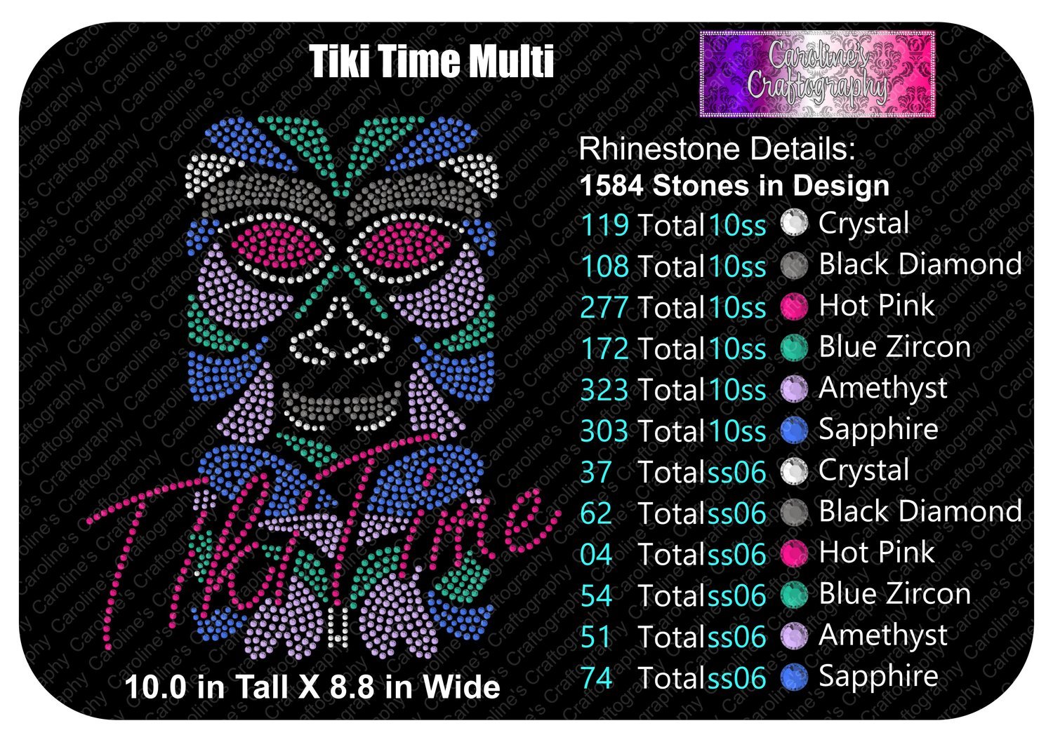 Tiki Time Stone Multi Color