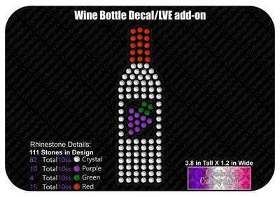 Wine Bottle Decal LVE Add-on