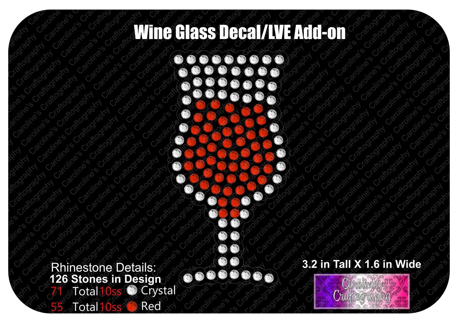 Wine Glass Decal LVE Add-on
