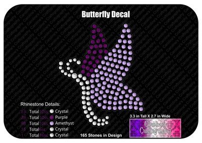 Butterfly Stone Decal