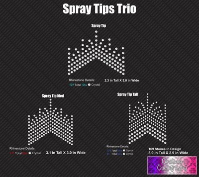 Spray Tips Stone Trio