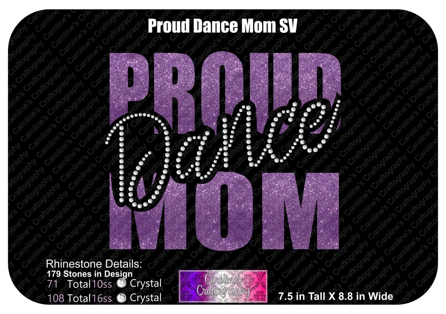 Proud Dance Mom Stone Vinyl (SV)