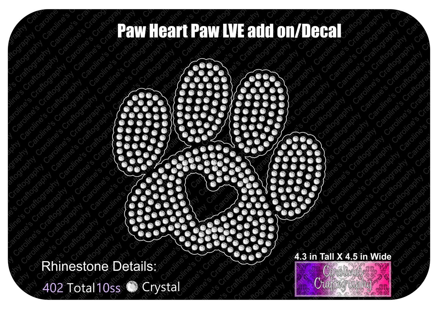 Paw Heart Stone Decal LVE Add-on
