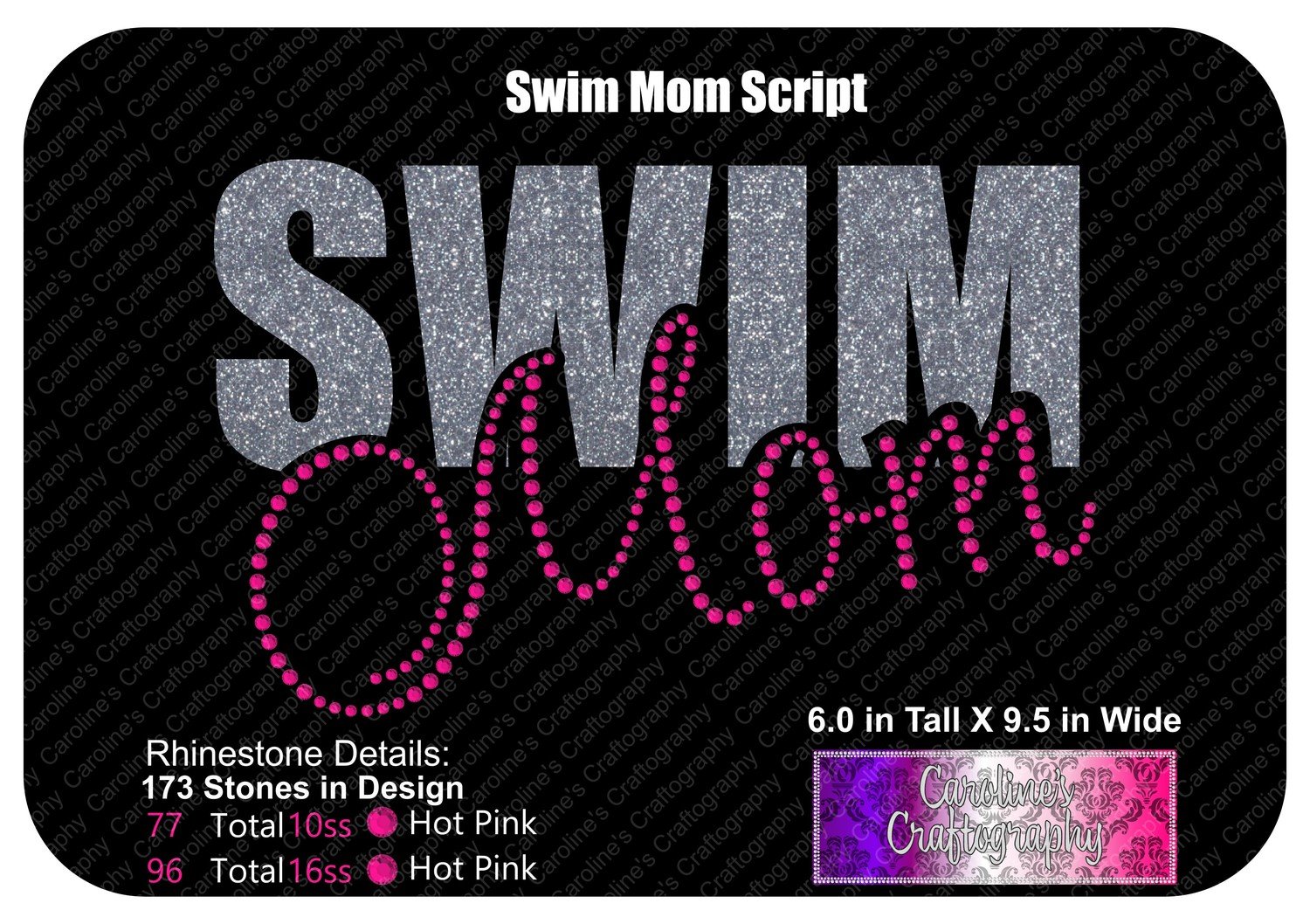 Swim Mom Script Stone Vinyl (SV)