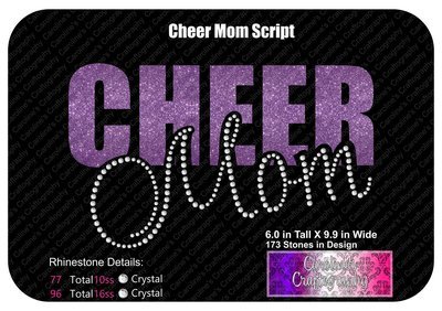 Cheer Mom Script Stone Vinyl (SV)