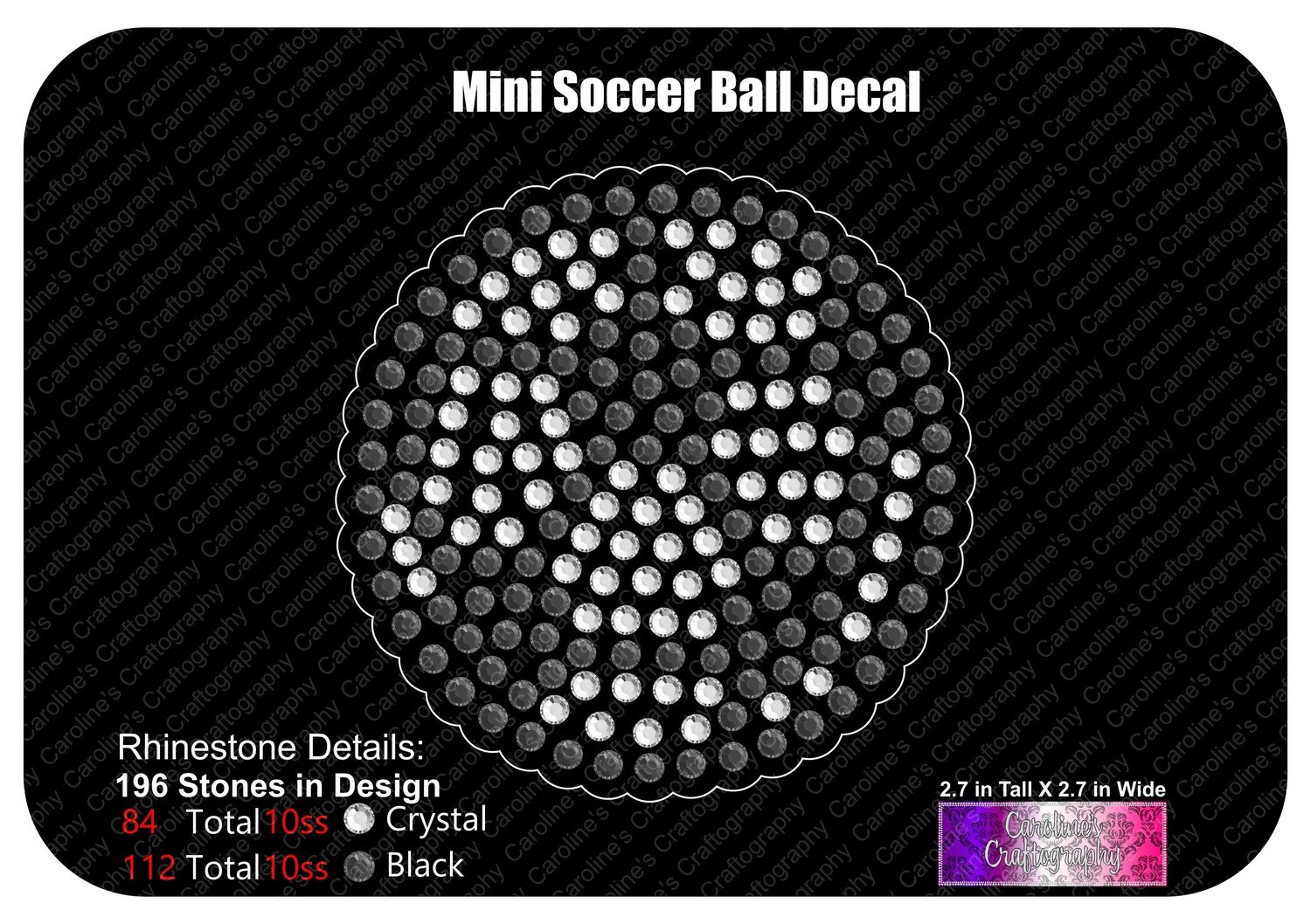 Mini Soccer Ball Decal