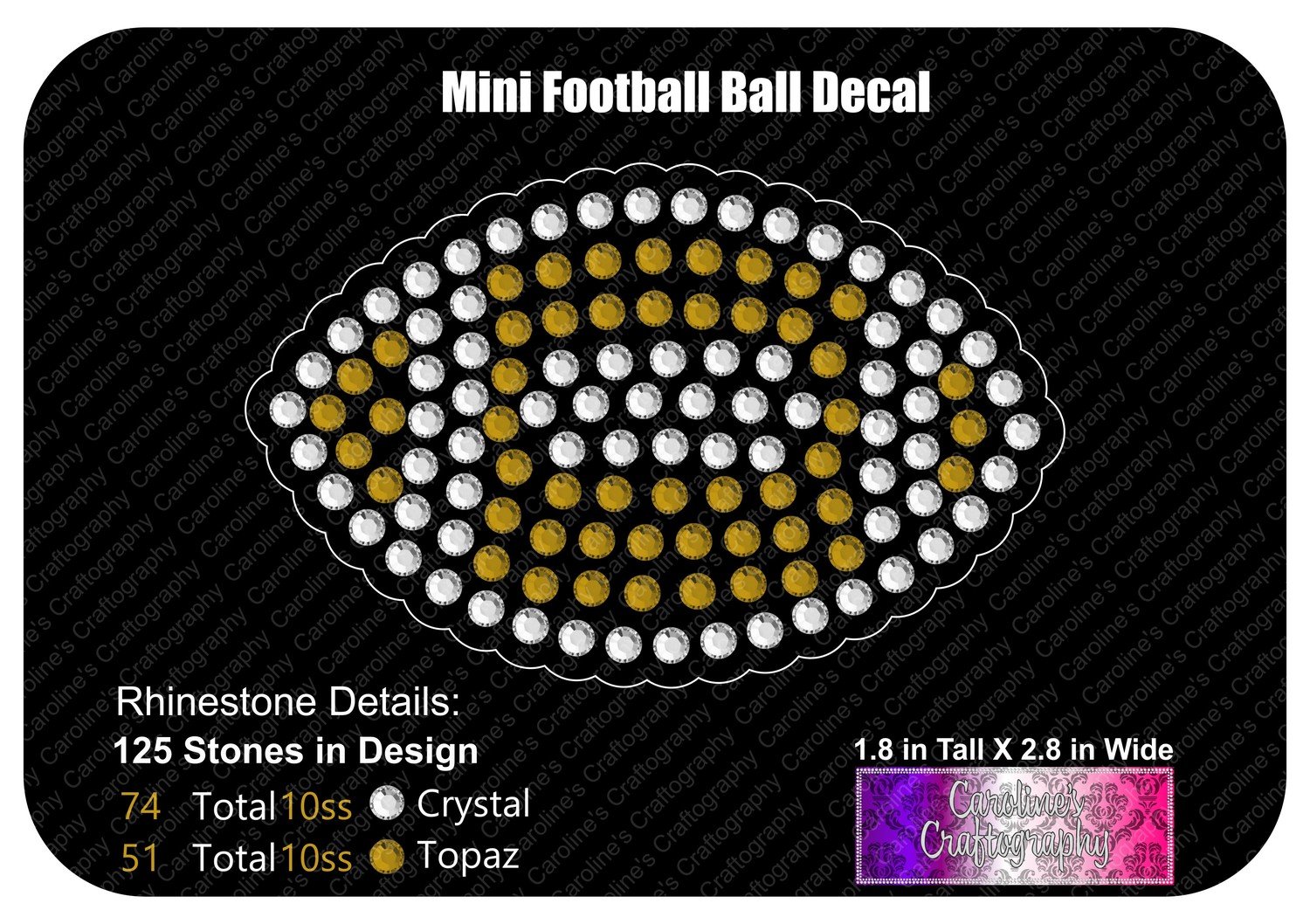 Mini Football Ball Decal