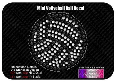 Mini Volleyball Ball Decal