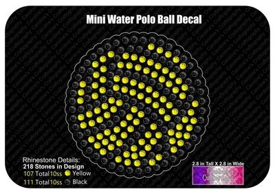Mini Waterpolo Ball Decal