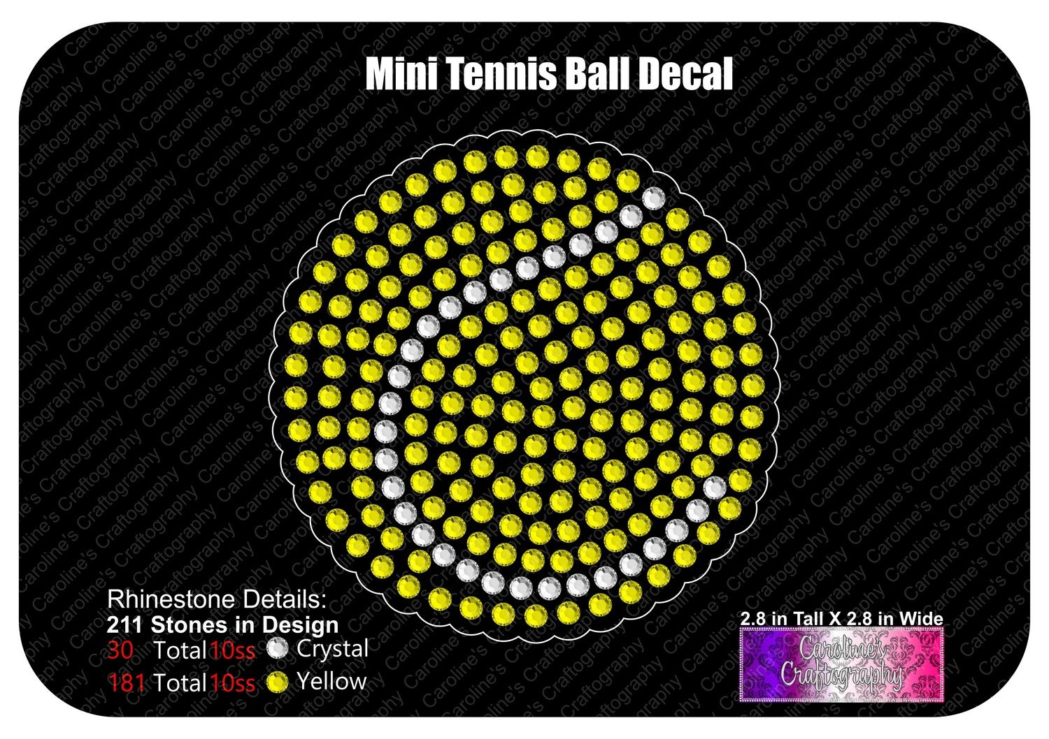 Mini Tennis Ball Decal