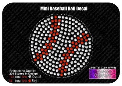 Mini Baseball Ball Decal