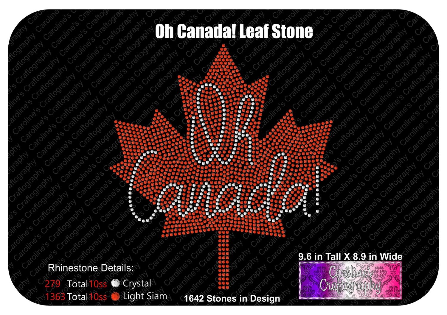 Oh Canada! Maple Leaf Stone