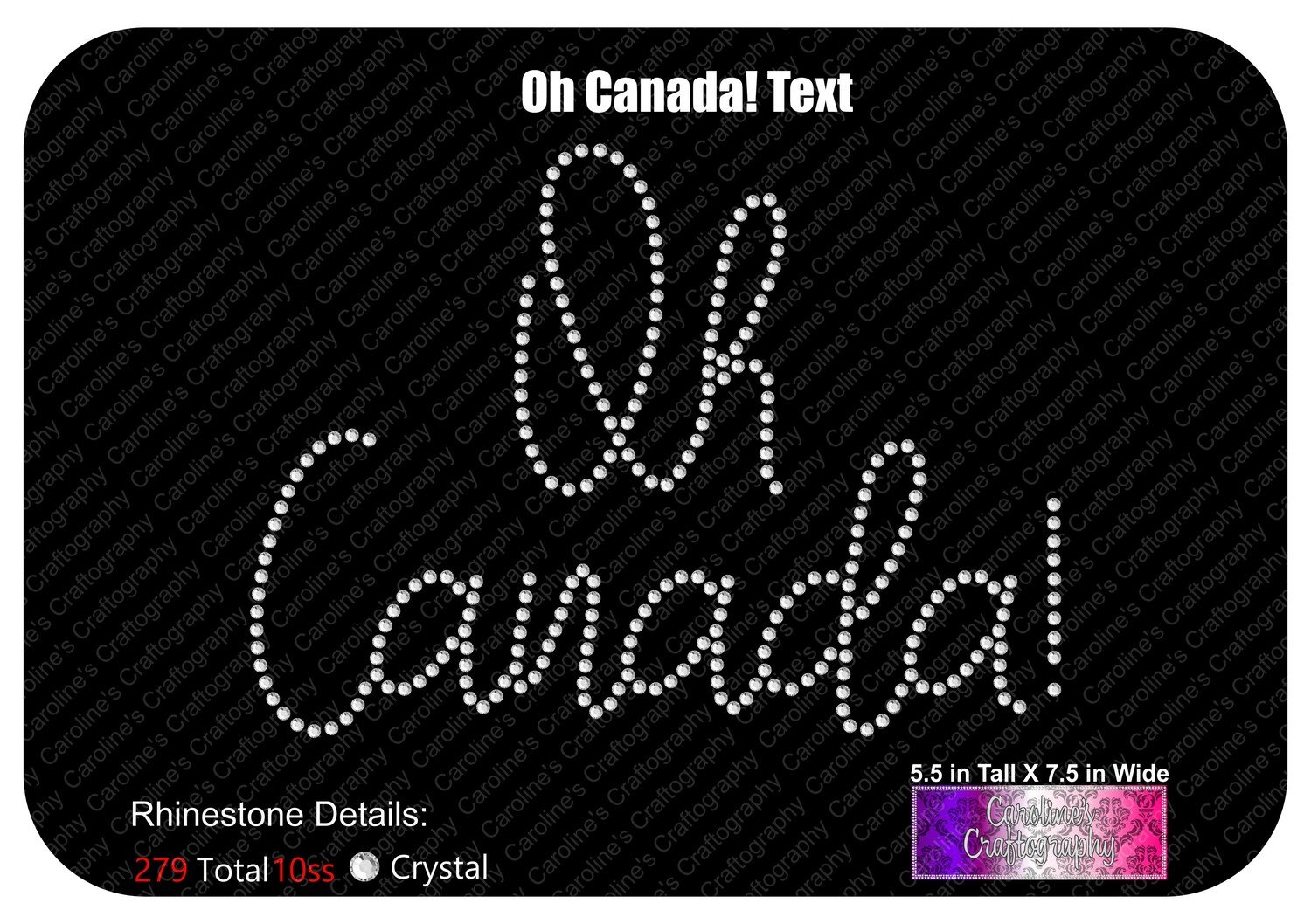 Oh Canada! Script Stone