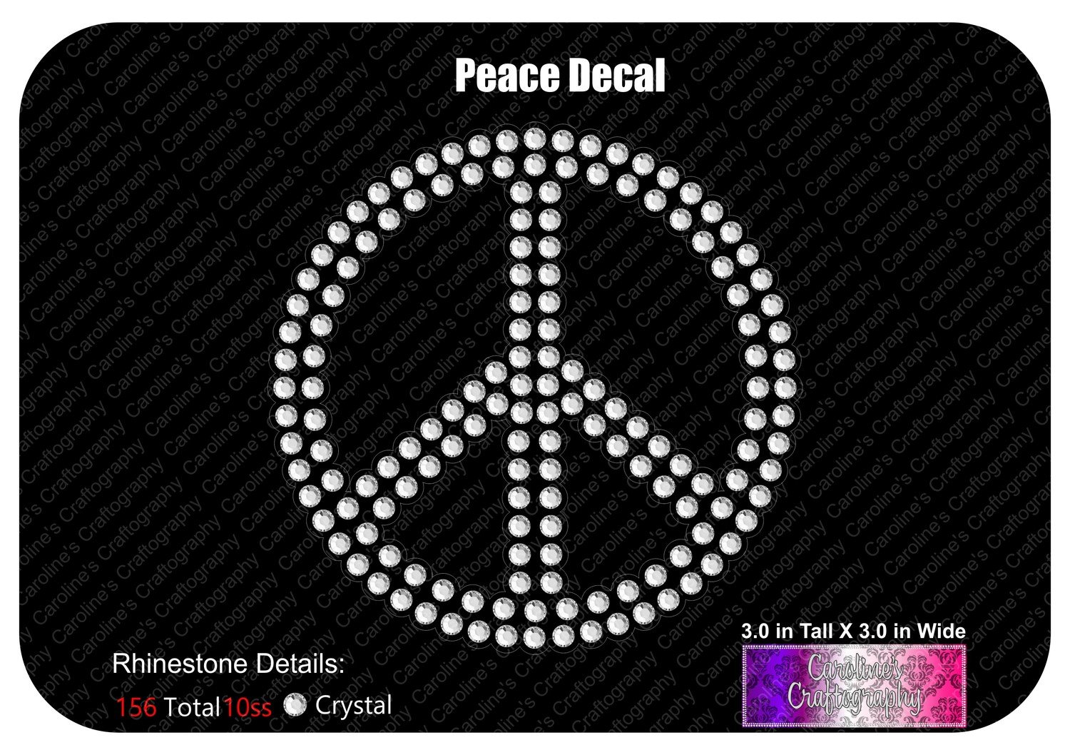 Peace Decal Stone
