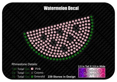 Watermelon Decal LVE Add on Stone