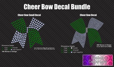 Cheer Bow Decals Bundle